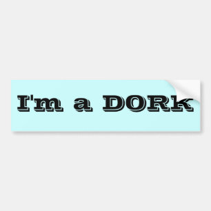 Mig förmiddag en DORK Bildekal