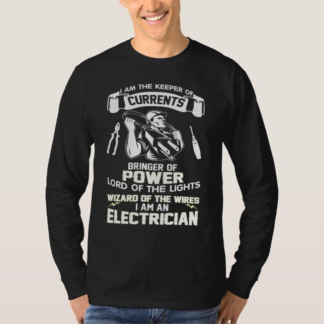 MIG FÖRMIDDAG EN ELEKTRIKER T-SHIRT (Framsida)
