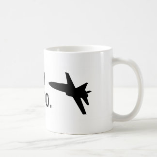 Mig förmiddag en F-18, bro Kaffemugg