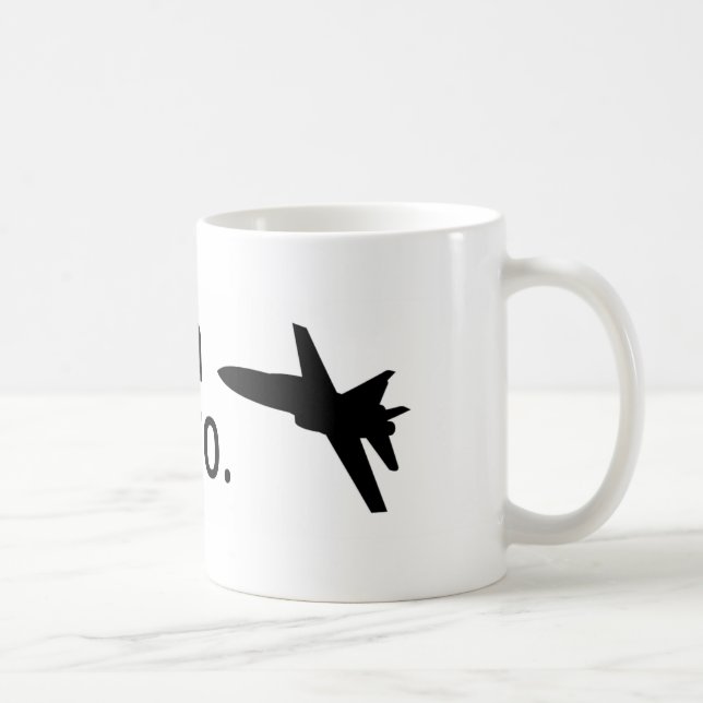 Mig förmiddag en F-18, bro Kaffemugg (Höger)