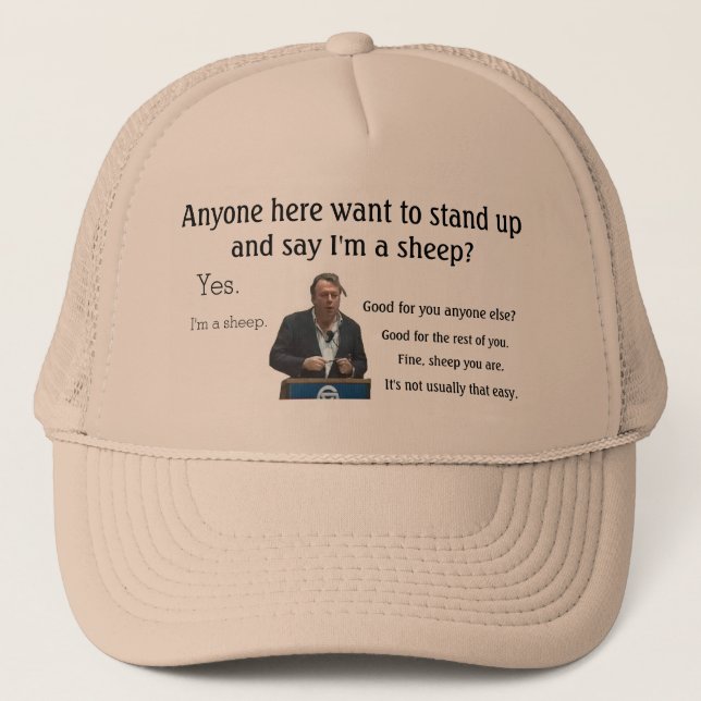 Mig förmiddag en fårHitchens hatt Truckerkeps (Framsida)