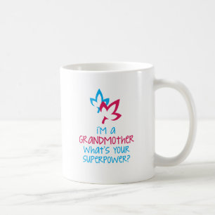 Mig förmiddag en farmor vad är din Superpower? Kaffemugg