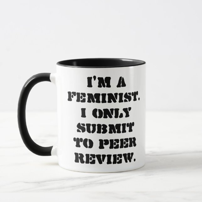 Mig förmiddag en feminist. Jag sänder endast till Mugg (Vänster)