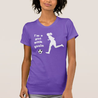 Mig förmiddag en flicka med målfotbollt-skjortan t shirt