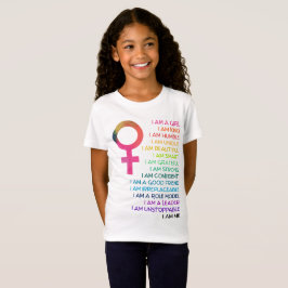 Mig förmiddag en flicka t shirt