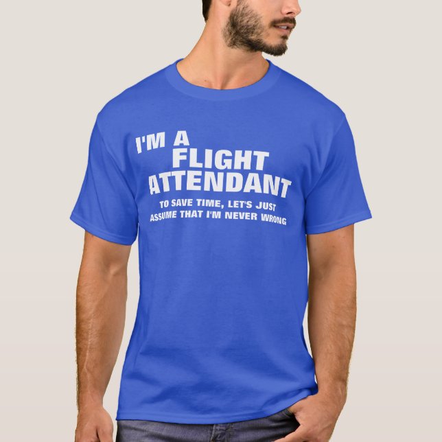 Mig förmiddag en flygvärdinna som sparar Time T-shirt (Framsida)