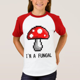 Mig förmiddag en Fungal PIXELchampinjonT-tröja Tee Shirt