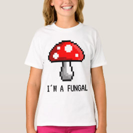 Mig förmiddag en Fungal PIXELchampinjonT-tröja Tee Shirt