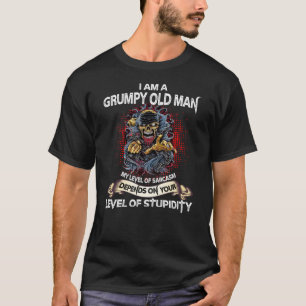 Mig förmiddag en Grumpy gamal man mitt jämnt av. T Shirt