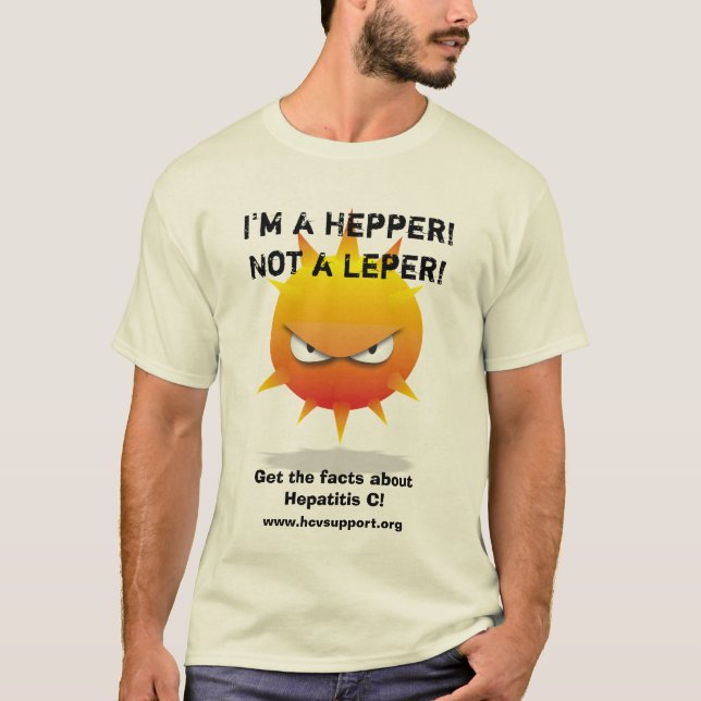Mig förmiddag en Hepper! Inte en spetälsk! Tröja (Framsida)