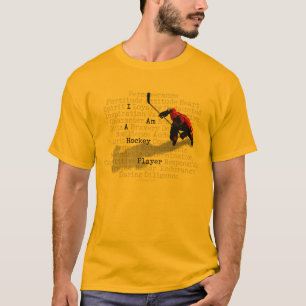 Mig förmiddag en hockeyspelare t shirt