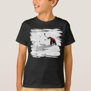 Mig förmiddag en hockeyspelare t shirt