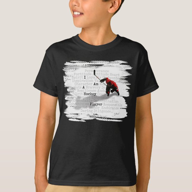 Mig förmiddag en hockeyspelare t shirt (Framsida)