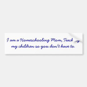 Mig förmiddag en Homeschooling mamma, undervisnin Bildekal