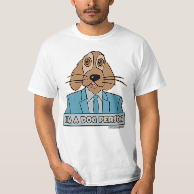 Mig förmiddag en hundperson t-shirt (Framsida)