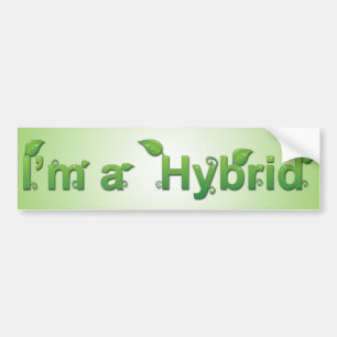 Mig förmiddag en hybrid- bildekal
