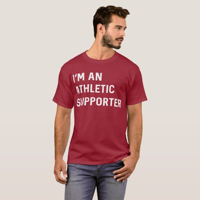 Mig förmiddag en idrotts- supporter tee shirt (Hel framsida)