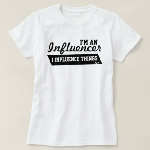Mig förmiddag en Influencer T-tröja (svarten på T Shirt