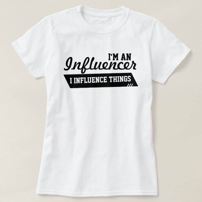 Mig förmiddag en Influencer T-tröja (svarten på T Shirt (Design framsida)