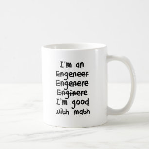 Mig förmiddag en ingenjör mig förmiddagbra på kaffemugg