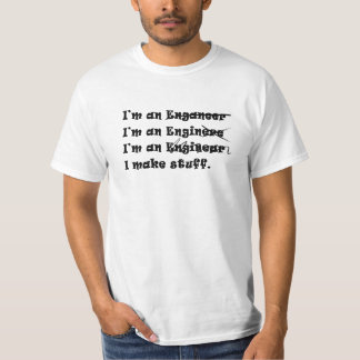 Mig förmiddag en ingenjörvitt-skjorta t shirt