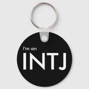 Mig förmiddag en INTJ - personlighetstypsvart Nyckelring