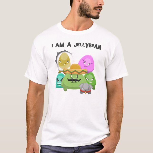 Mig förmiddag en JellybeanT-tröja Tee Shirt (Framsida)