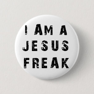 Mig förmiddag en Jesus freak Knapp