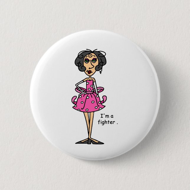 Mig förmiddag en kämpe! knapp (Framsida)