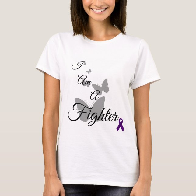 Mig förmiddag en kämpeFibromyalgiaTShirt T-shirt (Framsida)