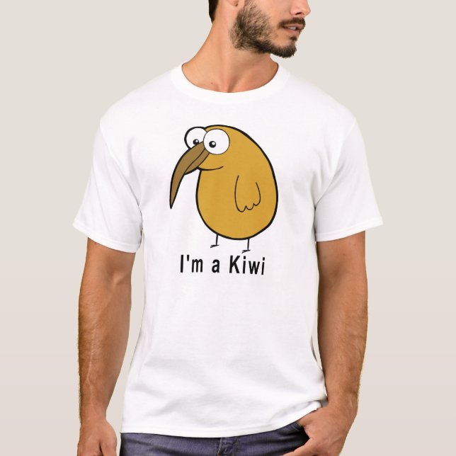 Mig förmiddag en Kiwi Tee Shirt (Framsida)