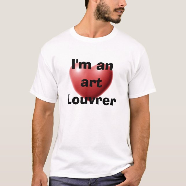 Mig förmiddag en konst Louvrer T-shirt (Framsida)