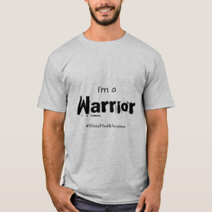 Mig förmiddag en krigaremental hälsamedvetenhet t shirt