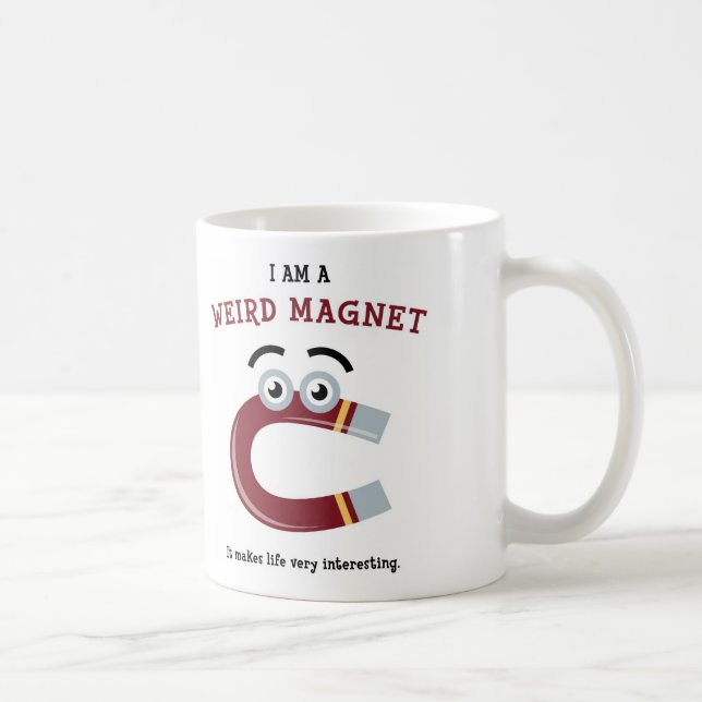 Mig förmiddag en kuslig magnet kaffemugg (Höger)