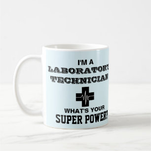 Mig förmiddag en laboratoriumtekniker kaffemugg