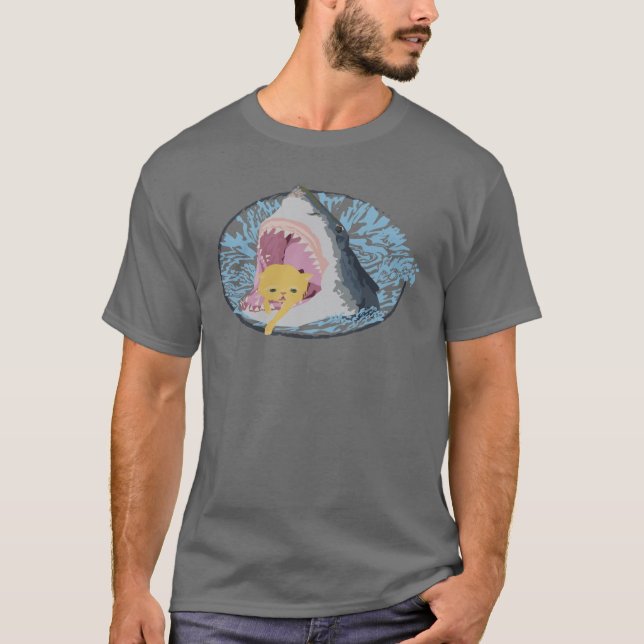 Mig förmiddag en ledsen kattunge t shirt (Framsida)
