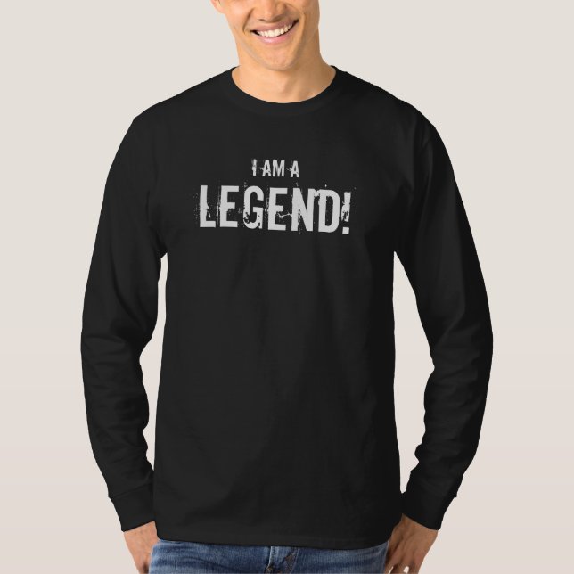 Mig förmiddag en legend! Lång sleved shirt. T-shirt (Framsida)