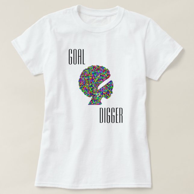 Mig förmiddag "en målgrävare ", tee shirt (Design framsida)