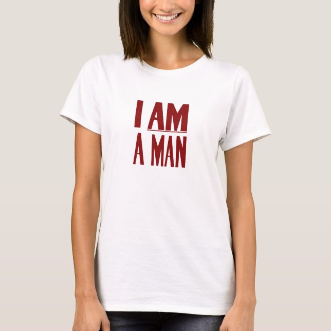 Mig förmiddag en man -- Medborgerlig rättighet Tee Shirt (Framsida)
