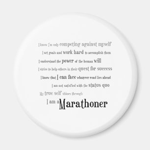 Mig förmiddag en Marathoner Magnet