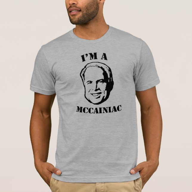 Mig förmiddag en McCainiac T-tröja/John McCain T-shirt (Framsida)