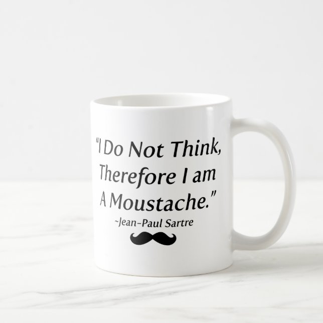 Mig förmiddag en Moustache Kaffemugg (Höger)