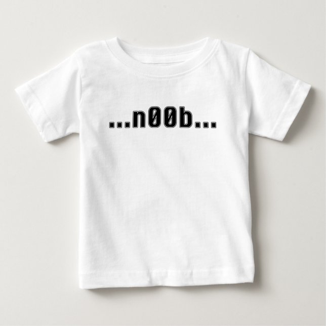 Mig förmiddag en n00b! t shirt (Framsida)