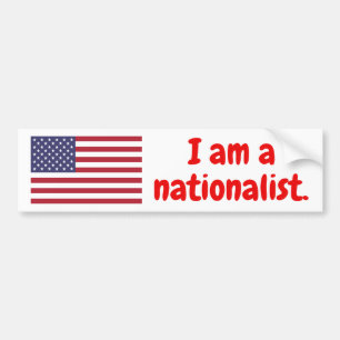 Mig förmiddag en nationalist. - USA upplaga Bildekal