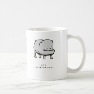 mig förmiddag en nätt liten flicka kaffemugg