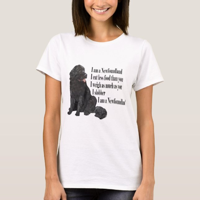 Mig förmiddag en Newfoundland Tee (Framsida)