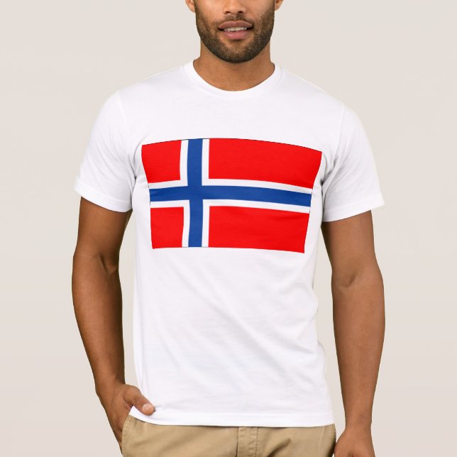 Mig förmiddag en norsk amerikan t shirt (Framsida)