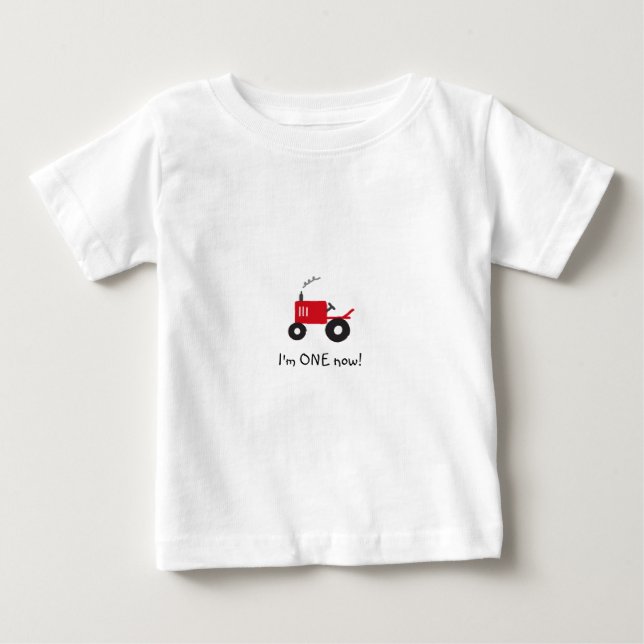 "Mig förmiddag EN nu!", BabytraktorT-tröja Tröja (Framsida)