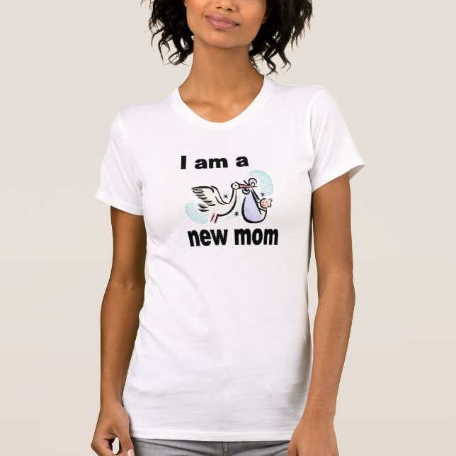 Mig förmiddag en ny mamma t shirt (Framsida)