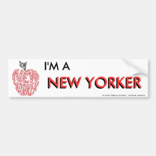 Mig förmiddag EN NY YORKER Bildekal